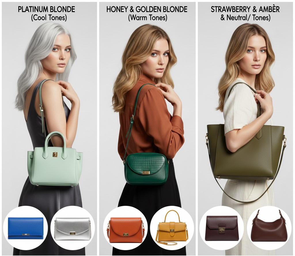 رنگ کیف متناسب با رنگ مو